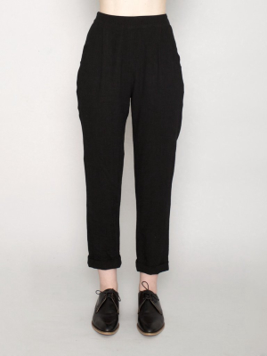 Signature Relaxed Tapering Trouser - Linen