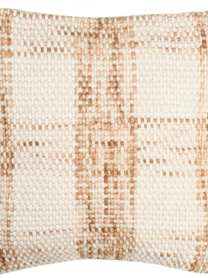 Woodruff Plaid Pillow Eggshell Blend