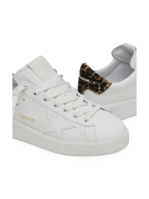 Pure Star Leopard Calf Hair And Leather Sneakers