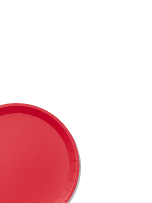 Red Classic Large Plates (10 Per Pack)
