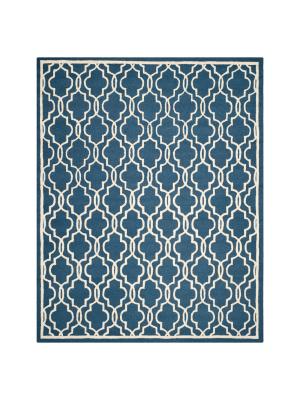 Langley Textured Rug - Navy / Ivory (9' X 12') - Safavieh