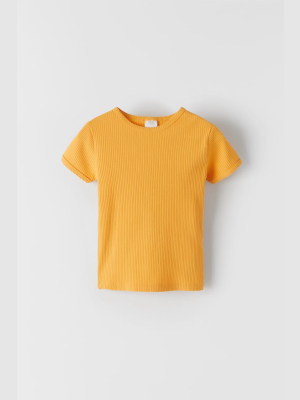 Ribbed T-shirt