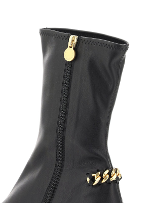 Stella Mccartney Chain-detailed Ankle Boots