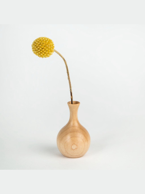 Tiny Wooden Flower Vases