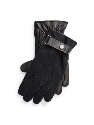 Melton & Sheepskin Touch Screen Gloves