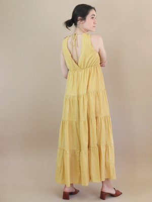 Gaia Dress - Yellow