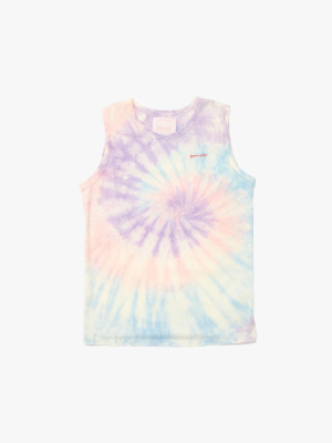 Summer Camp Tie Dye Muscle Tank