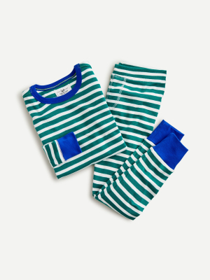 Kids' Long-sleeve Pajama Set In Stripe