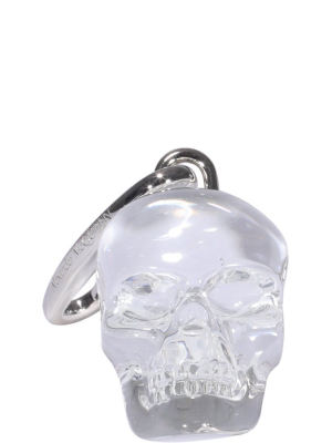 Alexander Mcqueen Clear Skull Keyring