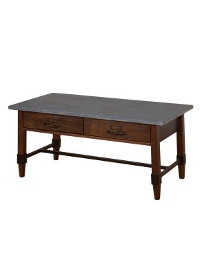 Clint Coffee Table Gray/espresso - Buylateral