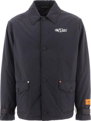 Heron Preston Logo Patch Single-breasted Jacket