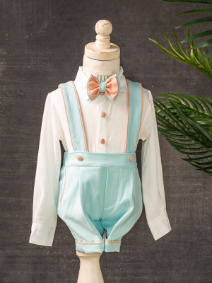 Charlie Shorts Set (mint & Blush)