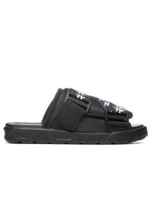 Kappa 222 Banda Mitel 1 Sandals - Black/white