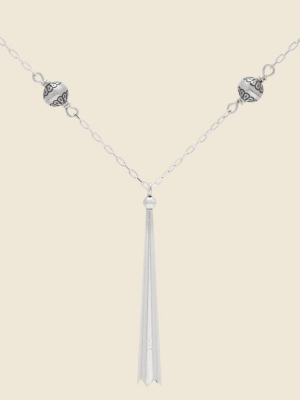Bolo Tip Necklace - Sterling Silver