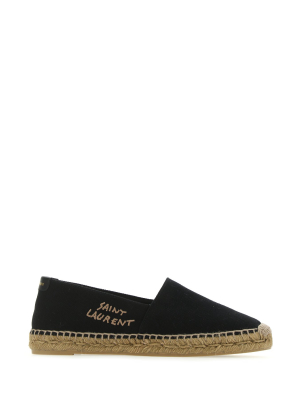 Saint Laurent Logo Embroidered Espadrilles