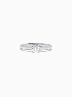 Effy Bridal 14k White Gold Diamond Solitaire Ring, 0.50 Tcw