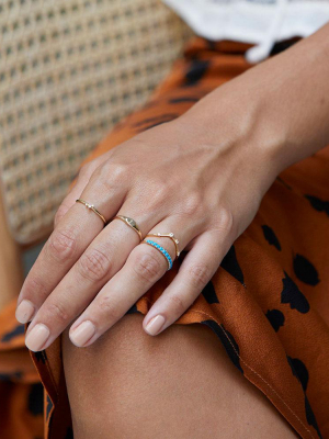 Turquoise Line Ring