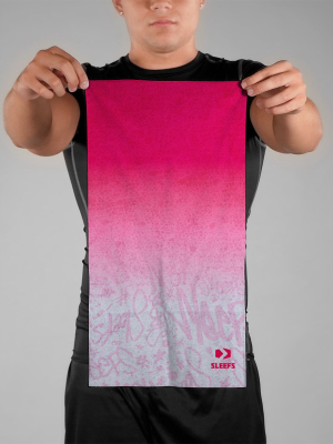 Tie Dye Soft Pink Neck Gaiter