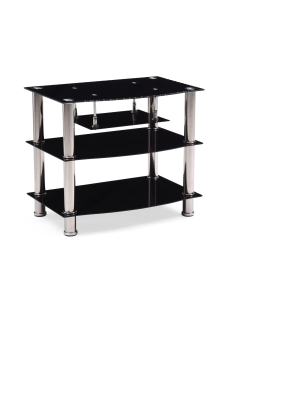 Tv Stand Black 28" - Hodedah Import