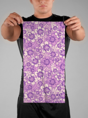 Hibiscus Purple Neck Gaiter