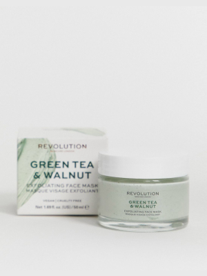 Revolution Skincare Green Tea & Walnut Exfoliating Face Mask