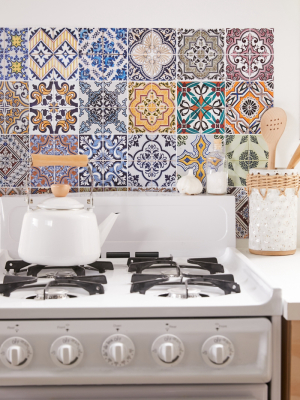 Multi Azulejos Kitchen Tile Decal