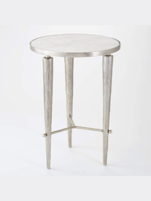 Global Views Jasper Accent Table Nickel