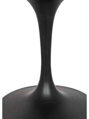 Noir Laredo 40" Bistro Table - Matte Black