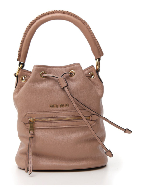 Miu Miu Logo Bucket Bag