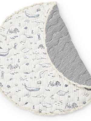 Petit Pehr Life Aquatic Round Play Mat - Marine Blue