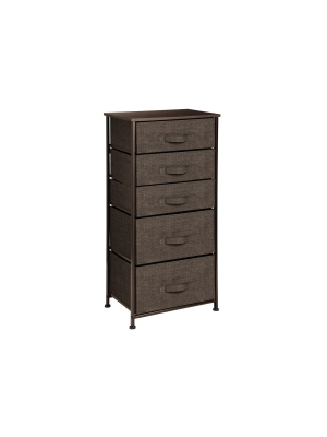 Mdesign Vertical Dresser Storage Tower With 5 Drawers