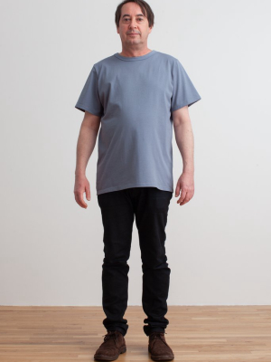 Mason Tee - Solid Slate Blue