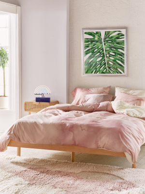 Chelsea Victoria For Deny Rose Gold Marble Duvet Cover