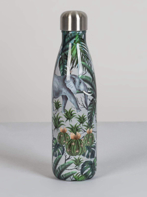 Chilly's Water Bottle In Tropical Elephant Print