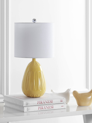 Linnett Table Lamp (includes Led Light Bulb) Yellow - Safavieh