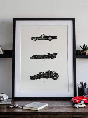 Holy Smokes! - Batman Car Poster