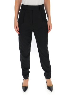 Saint Laurent High-waisted Tapered Trousers