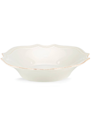 French Perle Bead White™ Pasta Bowl