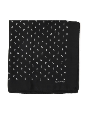 Saint Laurent Anchor-printed Scarf