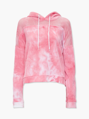 Tie-dye Mesh Hoodie