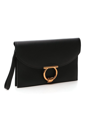 Salvatore Ferragamo Gancini Clutch Bag