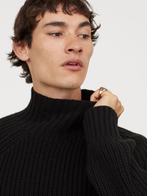 Collared Ribbed Sweater