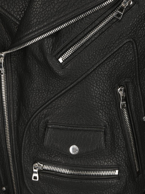 Balmain Zip-up Biker Jacket