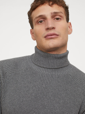 Muscle Fit Turtleneck Sweater