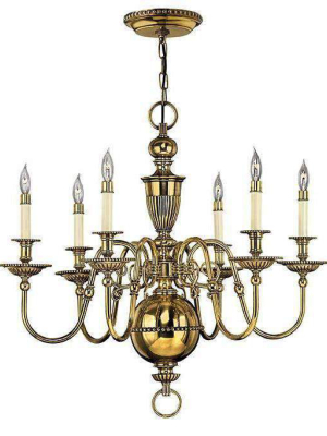 Cambridge Chandelier Burnished Brass