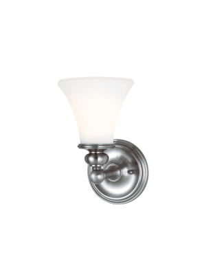 Weston 1 Light Bath Bracket Polished Nickel
