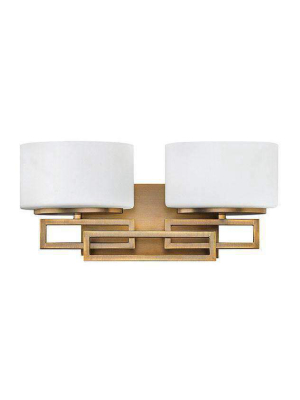 Bath Lanza Bath Two Light Brushed Bronze