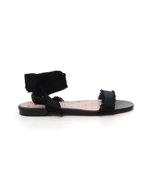 Redvalentino Ankle Strap Flat Sandals