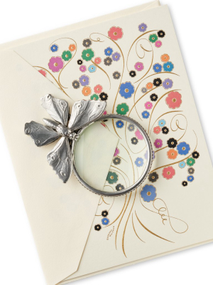 Pewter Butterfly Magnifying Glass