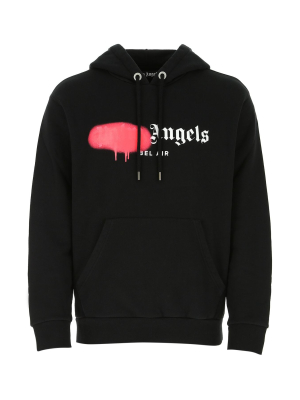 Palm Angels Bel Air Sprayed Print Hoodie